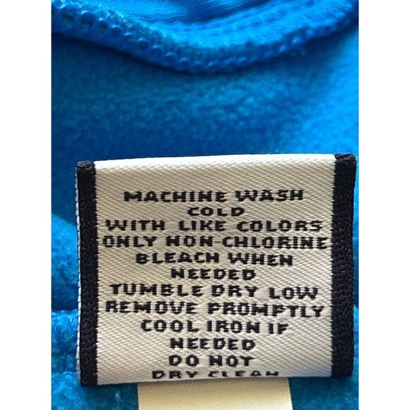 Fila Sport Womens Medium Full-Zip Fleece Jacket Blue & Black With Stand Collar - Picture 8 of 10